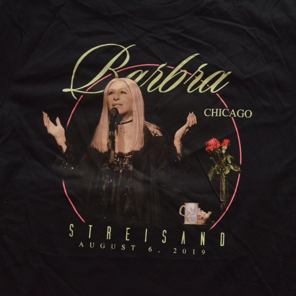 Women’s Barbra Streisand Chicago Concert T-Shirt (2019) Size Large